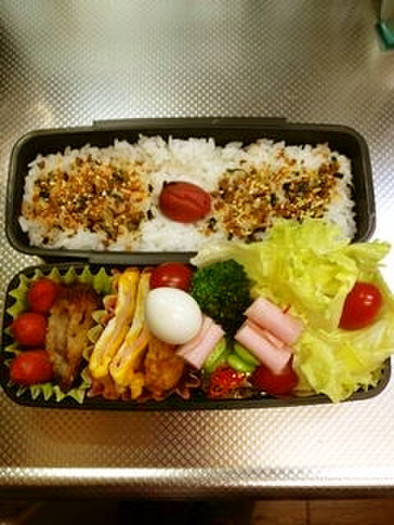 お弁当に✿枝豆とうずら卵とハムの串の写真
