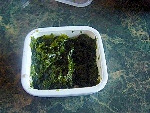 レンチン１分☆アオサ海苔の塩麹佃煮の画像