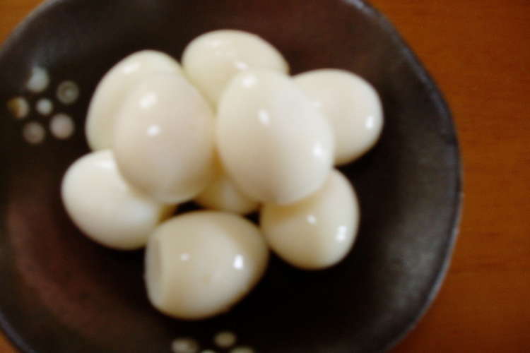ヘルシー うずら卵の塩麹漬け レシピ 作り方 By かばぽん クックパッド