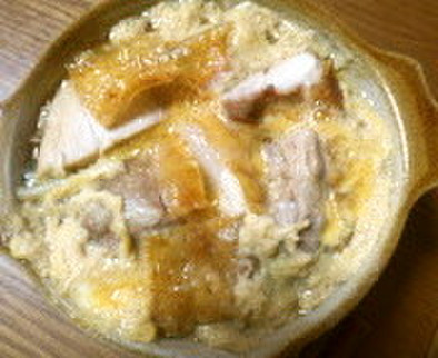 鶏肉と小松菜の玉子とじの写真