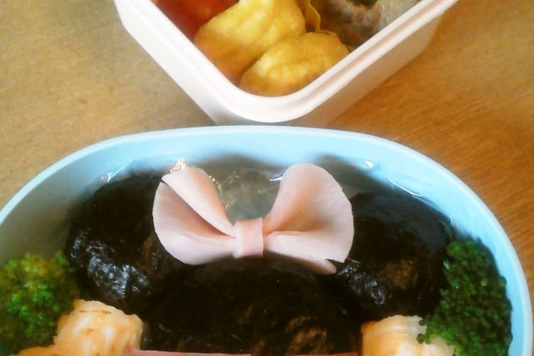 簡単 ミニーちゃんキャラ弁 レシピ 作り方 By ささぼんママ クックパッド 簡単おいしいみんなのレシピが353万品