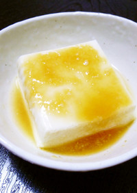 レンジde豆腐の塩麹照り蒸し