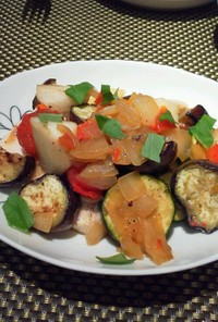 かじき鮪と彩り野菜のソテー