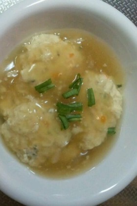 鶏ミンチと豆腐のふわふわあんかけ