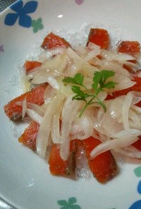 プチプチ海藻麺★サーモンカルパッチョ