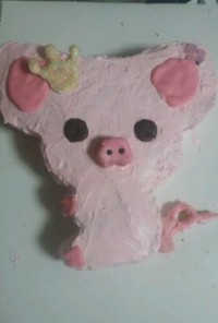 豚さんのキャラケーキ