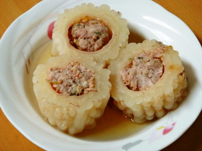 台湾料理～白苦瓜の肉詰めの写真