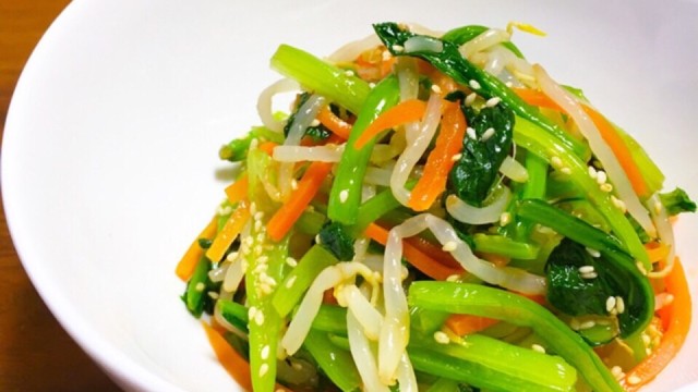 もやしと人参と小松菜の簡単ナムル レシピ 作り方 By ふるびあ クックパッド 簡単おいしいみんなのレシピが372万品