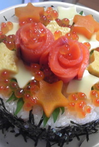 お祝いに簡単☆美味☆寿司ケーキ♪