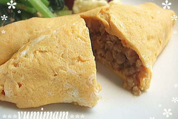 鶏そぼろオムレツ レシピ 作り方 By ゆみぃマム クックパッド 簡単おいしいみんなのレシピが358万品