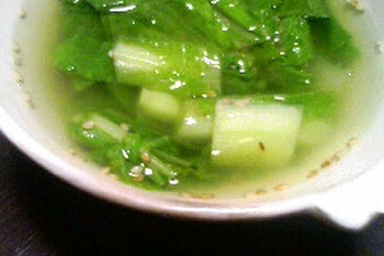 プレ農家めし べか菜のジンジャースープ レシピ 作り方 By 無農薬野菜もうり農園 クックパッド 簡単おいしいみんなのレシピが352万品