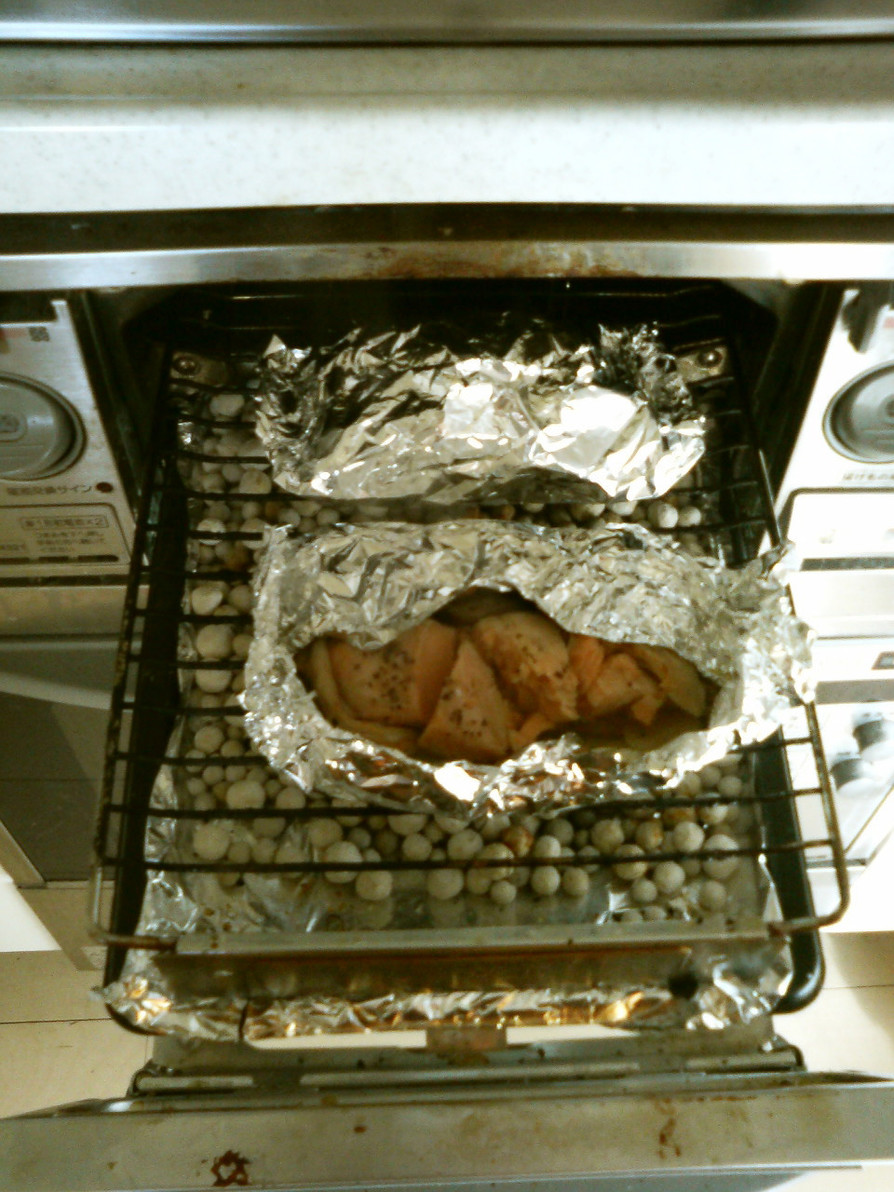 魚焼きグリルde 鮭のバターホイル焼きの画像
