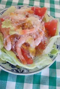 キラキラ小エビサラダ～プチプチ海藻麺～