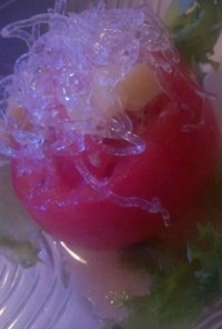 キラキラトマトカップサラダ