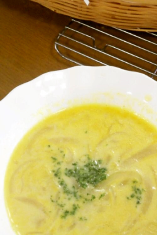 新玉ねぎのミルクカレースープ♡の画像
