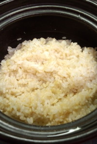 土鍋で炊く胚芽精米と発芽玄米ご飯