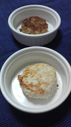 チーズ風味ハンバーグ手づかみ離乳食