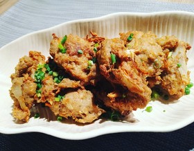 サバ缶と豆腐のふんわりさつま揚げ