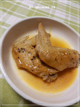 お手軽♪手羽先のビール煮