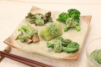 和野菜の磯マヨネーズかけの写真