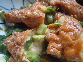 お弁当用にリメイク♪トリ唐揚げの南蛮風
