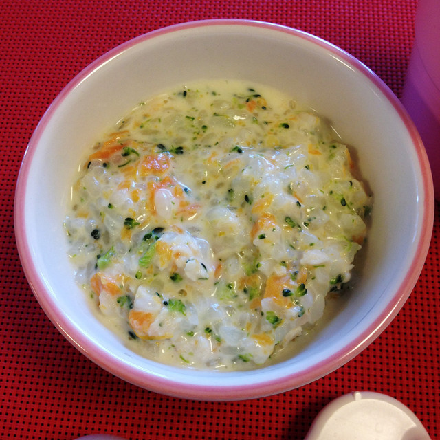 赤ちゃんのクリームリゾット 離乳食中期 レシピ 作り方 By Shino2 クックパッド 簡単おいしいみんなのレシピが366万品