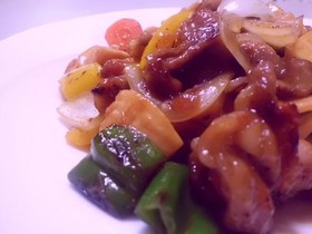 お肉さっぱり梅酢豚♪