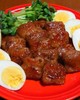 豚バラスライスでクルクル角煮