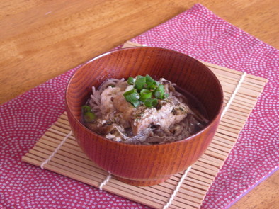 柳川風しゃぶ麺の写真