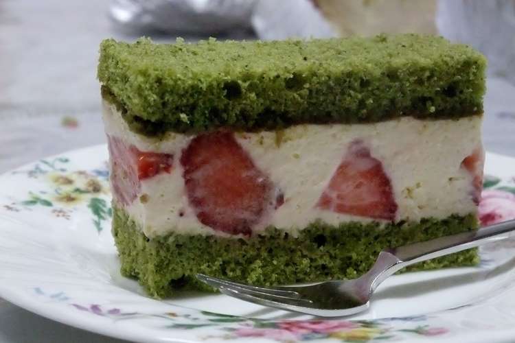 イチゴと抹茶のショートケーキ レシピ 作り方 By クレープモンスター クックパッド 簡単おいしいみんなのレシピが359万品