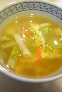 簡単☆かにかまレタス中華風スープ
