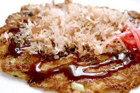 大豆粉のお好み焼き
