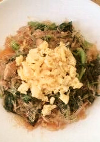 プチプチ海草麺のピリ辛炒め