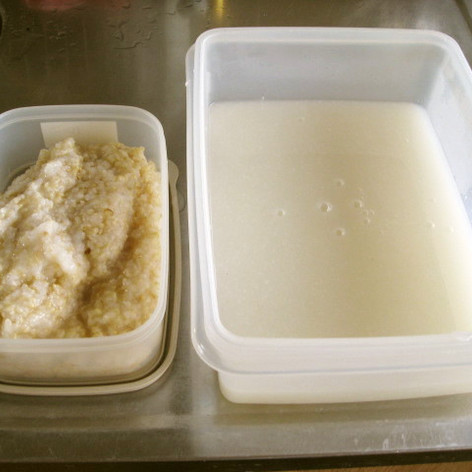 断食の補食（回復食）　玄米粥　重湯