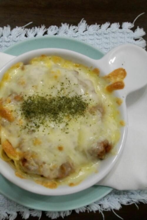 焼きチーズミートパスタ(*˘︶˘*).｡の画像