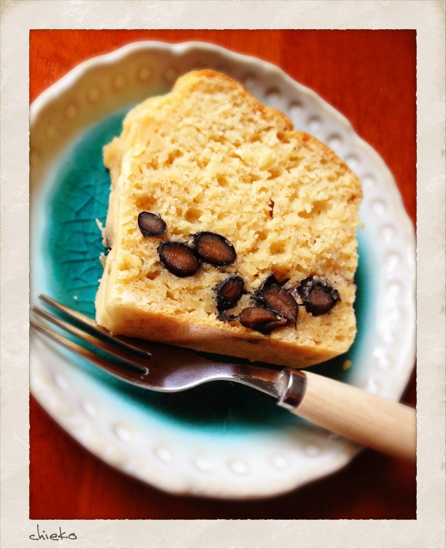 【絹ごし豆腐】黒豆煮のパウンドケーキの画像