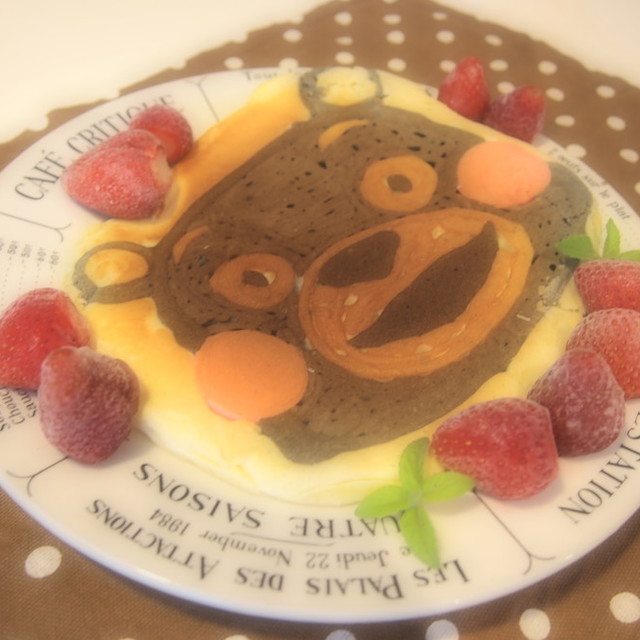 フライパンでキャラクターホットケーキ レシピ 作り方 By にーな19 クックパッド