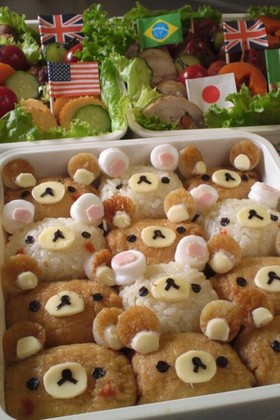 運動会☆遠足☆キャラ弁☆リラックマ