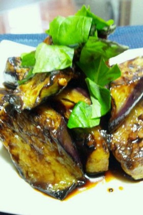 焼き茄子のバルサミコマリネ 赤ワインに♪