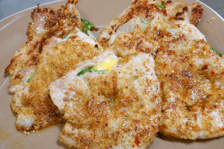 豚ロース簡単バジルチーズパン粉焼き レシピ 作り方 By ぶぅふぅうぅ農園 クックパッド 簡単おいしいみんなのレシピが350万品