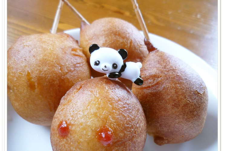 お弁当にも可愛い アメリカンドッグ レシピ 作り方 By ｘｘｘめろｘｘｘ クックパッド 簡単おいしいみんなのレシピが350万品