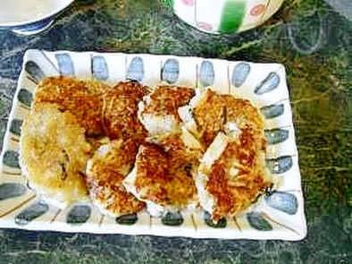 味付け簡単☆お茶づけ海苔で長芋のお焼き☆の写真