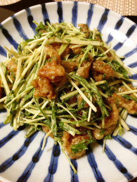 ♡鶏皮と水菜のピリ辛マヨサラダ♡