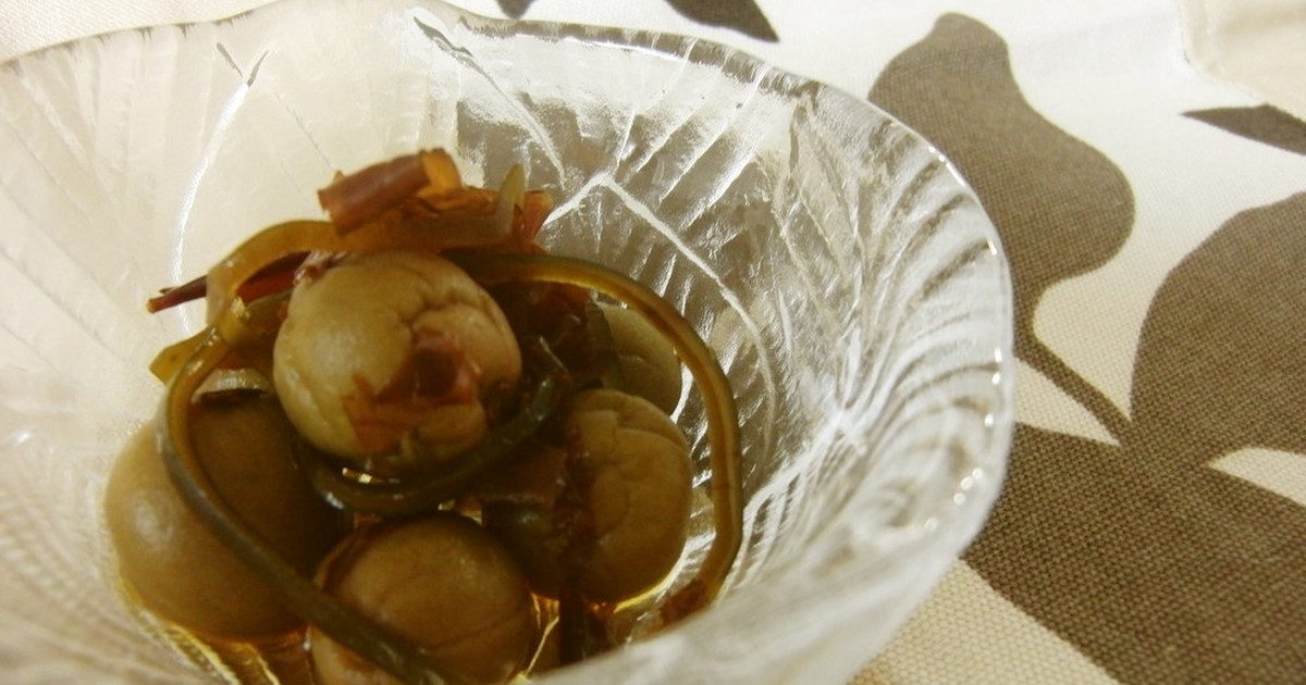 塩昆布と醤油で漬ける カリカリ小梅 レシピ 作り方 By Miico31 クックパッド 簡単おいしいみんなのレシピが358万品