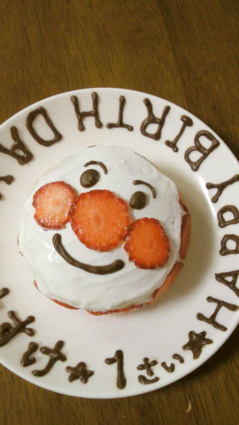 誕生日☆アンパンマンケーキの画像