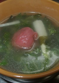 梅干し入り中華スープ