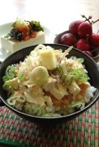 ズボラ飯〜明太豆腐丼〜