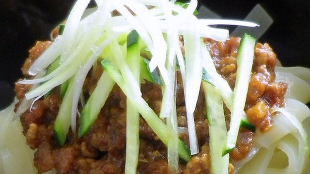 簡単 盛岡じゃじゃ麺風肉味噌きしめん レシピ 作り方 By きねうち麺 サンサス クックパッド 簡単おいしいみんなのレシピが357万品