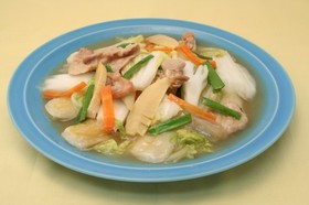 お餅の中華風あんかけ