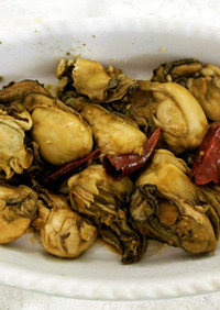 和風～牡蠣のガーリックオリーブオイル炒め